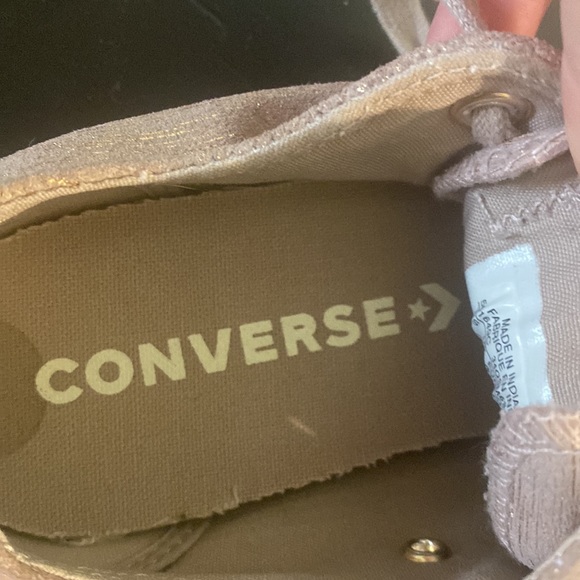 Sparkly Pink Converse All Star Sneakers - Picture 7 of 7